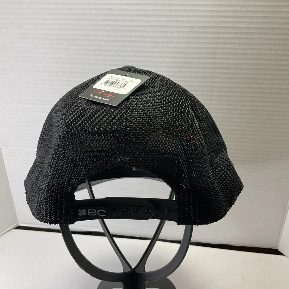 Black Clover‎ Too Much Luck Trucker Hat Adjustable Snapback Cap Grey Black